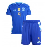 Camisa de Futebol Argentina Julian Alvarez #9 Equipamento Secundário Infantil Copa America 2024 Manga Curta (+ Calças curtas)